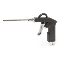 Set di 4 pezzi: pistola di soffiaggio, pistola gonfiagomme, tubo ad aria compressa
