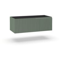 Base portalavabo 1 cestone ZIP verde salvia