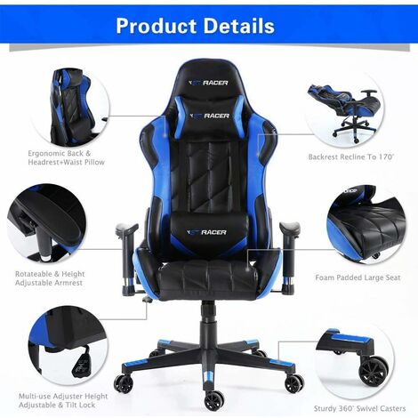 blue gtracing gaming chair