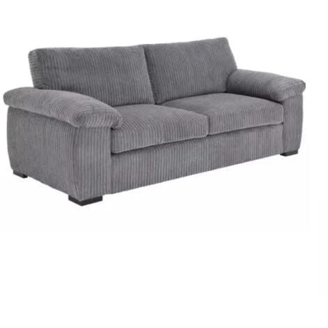 Collingdale Jumbo Cord Fabric 3+2 Sofa Set in Grey