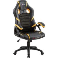 GTI RACER Nitro Gaming Chair. Office Desk Chair for Adults, Swivel Ergonomic Computer Chair, High Back Support Racing Chair (Yellow) - Yellow