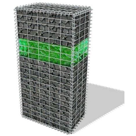 Hommoo Gabion Rocks Glass Green 60-120 mm 25 kg VD04450