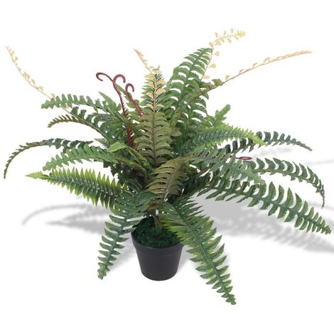 Hommoo Artificial Fern Plant with Pot 60 cm Green VD10545