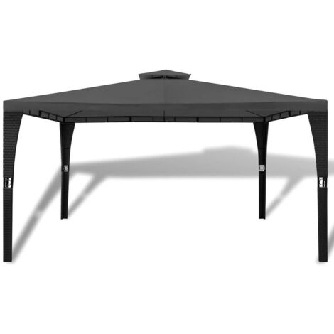 Hommoo Gazebo with Roof 3x4 m Dark Grey VD26498