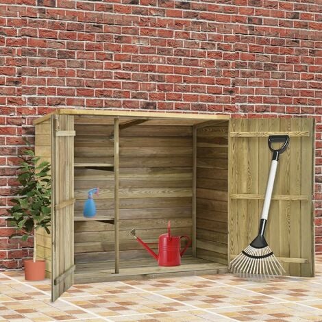 Hommoo Garden Tool Shed 135x60x123 cm Impregnated Pinewood VD29996