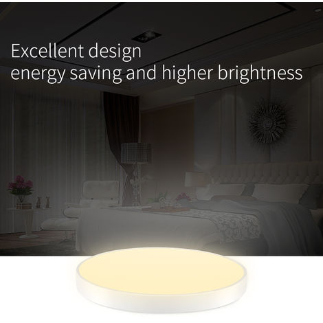 Hommoo 3 Piece Ultra-thin Round LED Ceiling Down Light for Bathroom Kitchen LiVing LLDDE-MC0004002X3