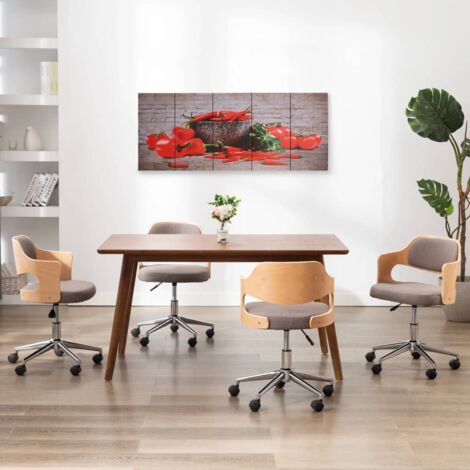 Hommoo Canvas Wall Print Set Paprika ...