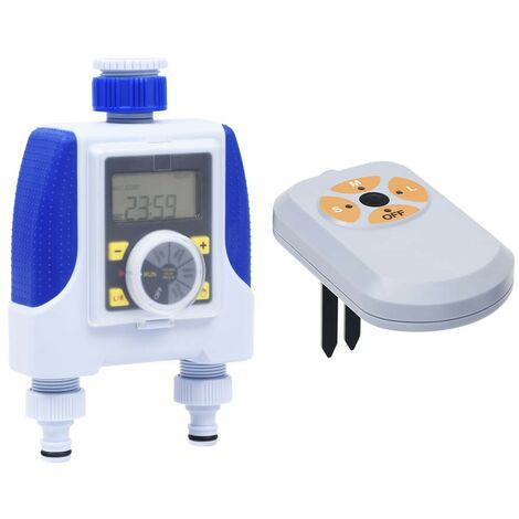 Hommoo Electronic Dual Outlet Water Timer with Moisture Sensor