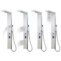 Hommoo Shower Panel System Stainless Steel Square VD04493