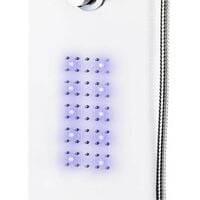 Hommoo Shower Panel Unit Aluminium 20x44x130 cm White VD05008