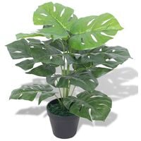Hommoo Artificial Monstera Plant with Pot 45 cm Green VD10541