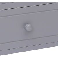 Hommoo TV Cabinet Grey 115x30x40 cm Paulownia Wood VD24657