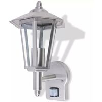 Hommoo Outdoor Uplight Wall Lantern with Sensor Stainless Steel VD26868