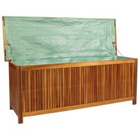 Hommoo Garden Storage Box 150x50x58 cm Solid Acacia Wood VD28232
