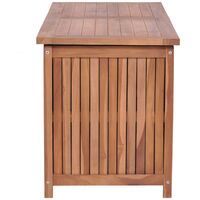 Hommoo Garden Storage Box 120x50x58 cm Solid Teak Wood