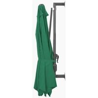Hommoo Wall-Mounted Parasol with Metal Pole 300 cm Green VD29044