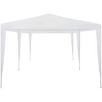 Hommoo Party Tent 3x6 m PE White VD29231