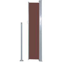 Hommoo Retractable Side Awning 160 x 500 cm Brown VD29597