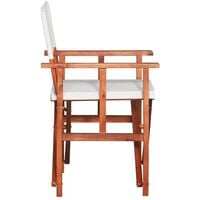 Hommoo Director's Chairs 2 pcs Solid Acacia Wood VD29918