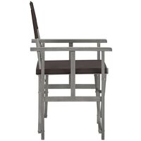 Hommoo Director's Chairs 2 pcs Solid Acacia Wood VD29922