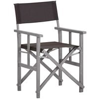 Hommoo Director's Chairs Solid Acacia Wood VD29926