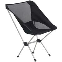 Hommoo 2x Folding Camping Chairs with Carry Bag 54x50x65 cm Aluminium VD30243