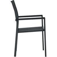 Hommoo Garden Chairs 2 pcs Black Plastic Rattan Look VD30266