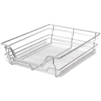 Hommoo Pull-Out Wire Baskets 2 pcs Silver 500 mm VD30393
