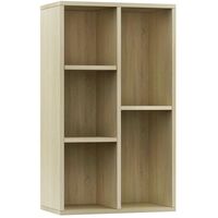 Hommoo Book Cabinet/Sideboard Sonoma Oak 45x25x80 cm Chipboard VD31194