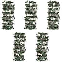 Hommoo Willow Trellis Fence 5 pcs with Artificial Leaves 180x90 cm VD03762
