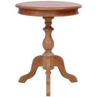 Hommoo Side Table Natural 50x50x65 cm Solid Mahogany Wood VD24491