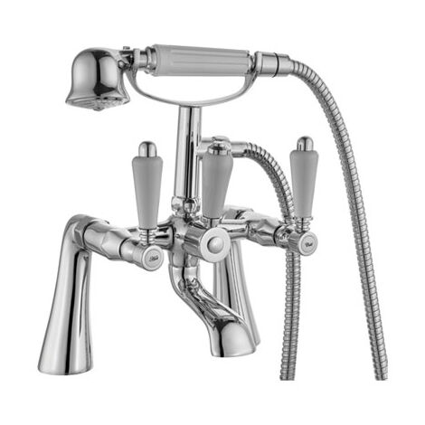 Bath Shower Mixer & Kit - Tre Mercati Victoria Bianco (1/2)