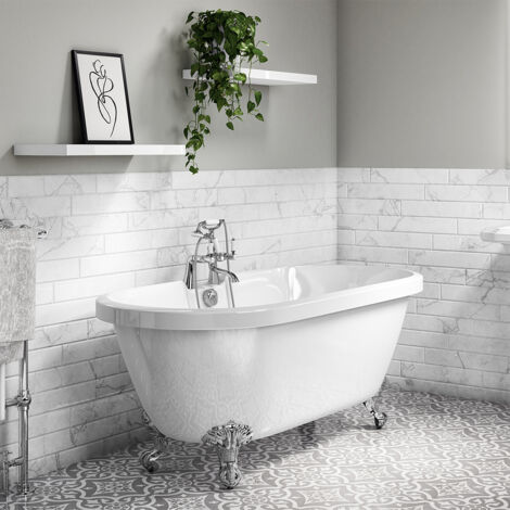 Freestanding Traditional Double Ended Bath 1795mm - Richmond By Voda Design (1/3)