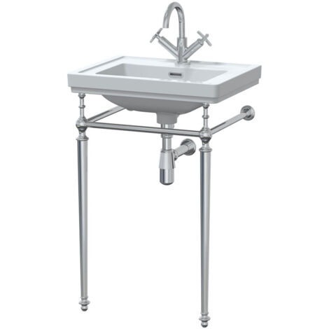 500mm 1TH Basin With Traditional Stand - VBAS008 (1/2)