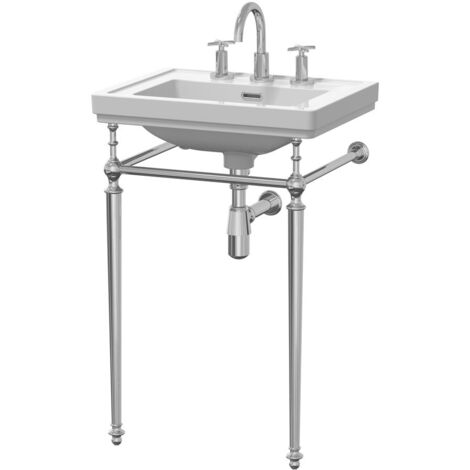 500mm 3TH Basin With Traditional Stand - VBAS010 (1/2)