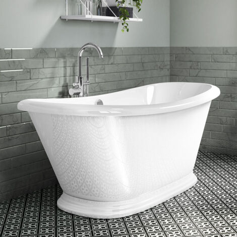 Freestanding Traditional Double Ended Bath 1770mm - Boat By Voda Design (1/3)