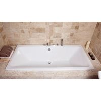 Synergy Berg Cubic 1800 x 800mm No Tap Holes Standard Double Ended Bath