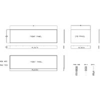 1700mm Waterproof Front Bath Panel