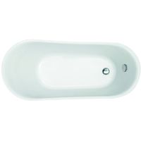 Freestanding Traditional Single Ended Slipper Bath With Ball & Claw Feet 1555mm - Brentwood By Synergy