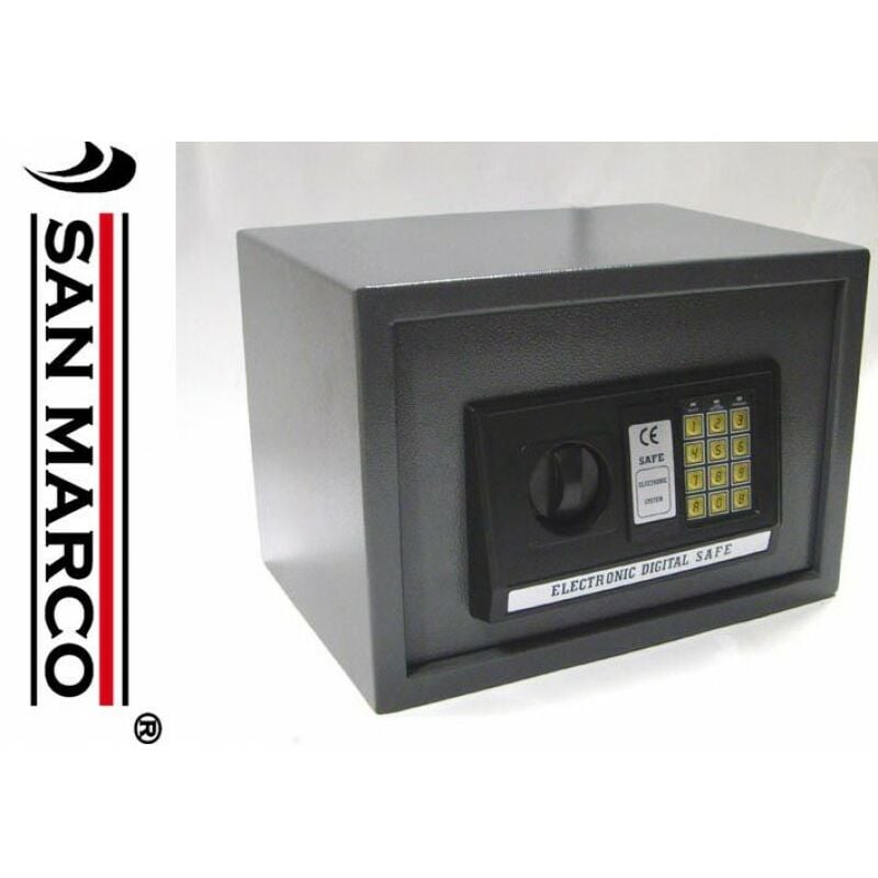 Cassaforte a muro elettronica 35x25 cm nera