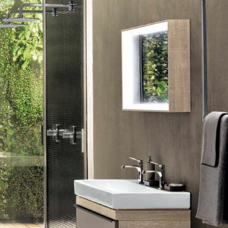 Specchio bagno Pozzi Ginori Citterio 120x60 cm fumè