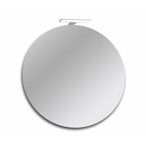 Specchio bagno rotondo con lampada led 60 cm Specchio senza luce