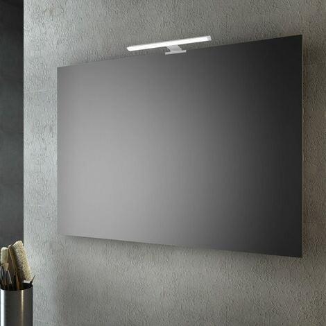 Specchio bagno senza cornice 100x80 Cm Con Lampada Led  Specchio con luce
