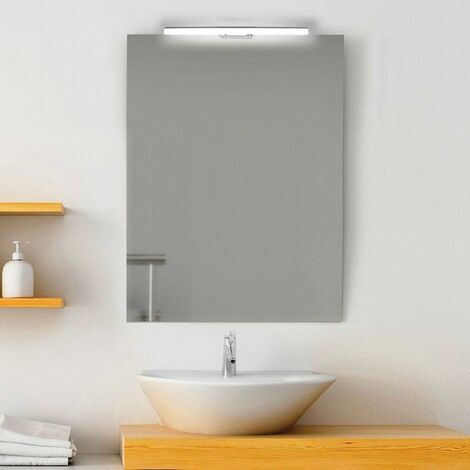 Specchio bagno led 80x60 cm reversibile > specchio senza lampada