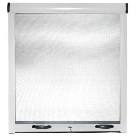 Zanzariera a rullo bianca per finestra con frizione in kit riducibile 120x170 cm