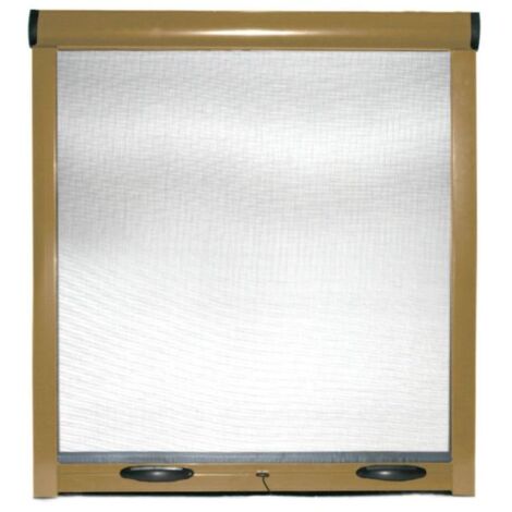 Zanzariera a rullo bronzo per finestra con frizione in kit riducibile 140x170 cm