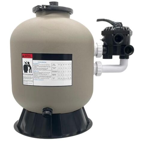 Serbatoio 14 m3/h titanium series valvola laterale Pompa filtro con sabbia quarzifera