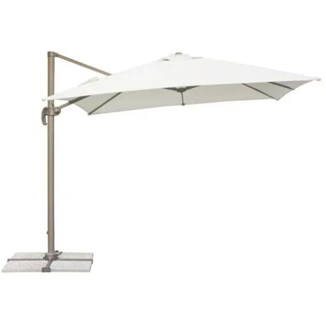 Ombrellone quadrato da giardino 3x3 mt California tortora (1/3)