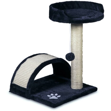 Tiragraffi Per Gatti A Forma Di Girasole - Con Cuccia Integrata 50cm In Sisal E Peluche, Giallo - Foto 3