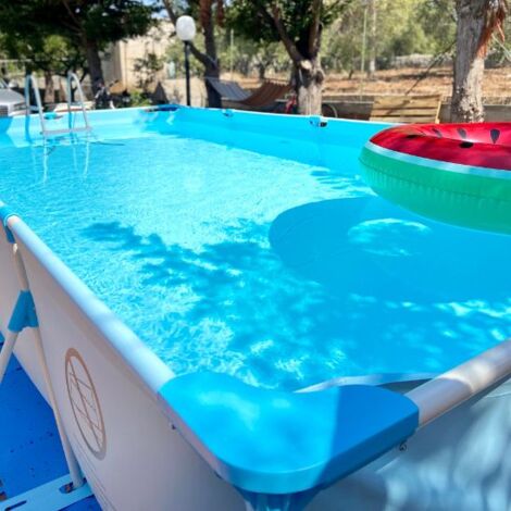 Piscina fuori terra Procida 450x220x84 cm San Marco kit piscina base